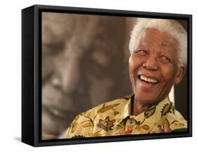 Nelson Mandela-Denis Farrell-Framed Stretched Canvas