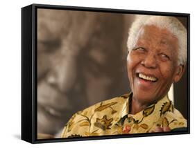 Nelson Mandela-Denis Farrell-Framed Stretched Canvas