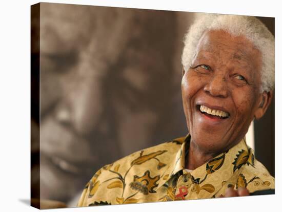 Nelson Mandela-Denis Farrell-Stretched Canvas