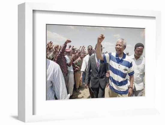 Nelson Mandela-David Brauchli-Framed Photographic Print