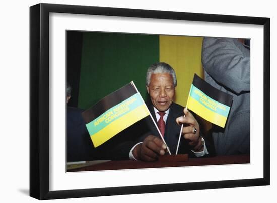 Nelson Mandela-Denis Paquin-Framed Photographic Print