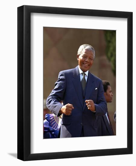 Nelson Mandela-John Parkin-Framed Photographic Print