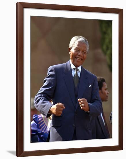 Nelson Mandela-John Parkin-Framed Photographic Print