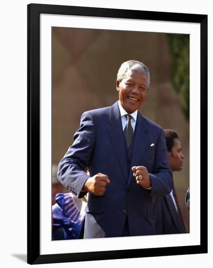 Nelson Mandela-John Parkin-Framed Photographic Print