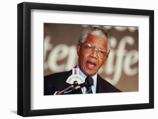 Nelson Mandela-John Parkin-Framed Photographic Print