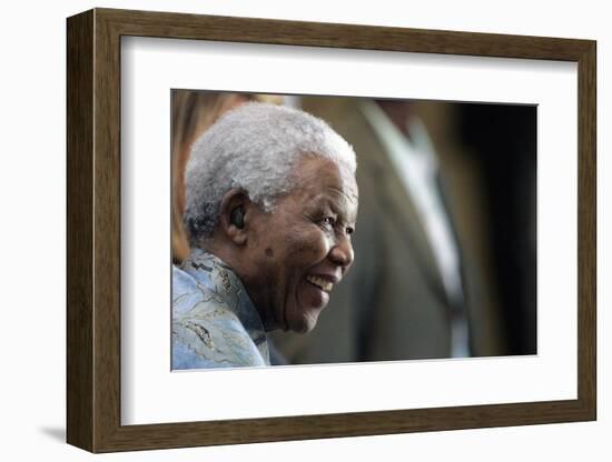 Nelson Mandela-Themba Hadebe-Framed Photographic Print