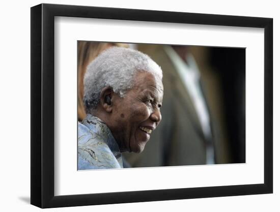 Nelson Mandela-Themba Hadebe-Framed Photographic Print