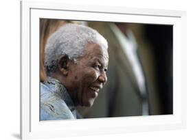 Nelson Mandela-Themba Hadebe-Framed Photographic Print