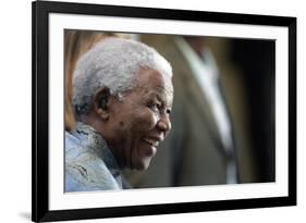 Nelson Mandela-Themba Hadebe-Framed Photographic Print