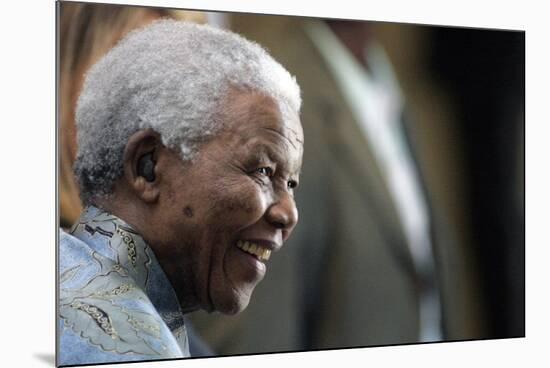 Nelson Mandela-Themba Hadebe-Mounted Photographic Print