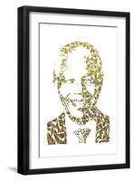 Nelson Mandela-Cristian Mielu-Framed Art Print