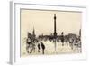 Nelson Monument, Trafalgar Square, London, 1887-Joseph Pennell-Framed Giclee Print