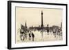 Nelson Monument, Trafalgar Square, London, 1887-Joseph Pennell-Framed Giclee Print