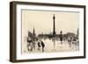 Nelson Monument, Trafalgar Square, London, 1887-Joseph Pennell-Framed Giclee Print