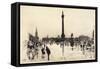 Nelson Monument, Trafalgar Square, London, 1887-Joseph Pennell-Framed Stretched Canvas