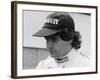 Nelson Piquet at the British Grand Prix, Silverstone, 1985-null-Framed Photographic Print