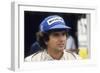 Nelson Piquet at the British Grand Prix, Silverstone, Northamptonshire, 1983-null-Framed Photographic Print