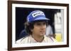 Nelson Piquet at the British Grand Prix, Silverstone, Northamptonshire, 1983-null-Framed Photographic Print