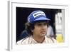 Nelson Piquet at the British Grand Prix, Silverstone, Northamptonshire, 1983-null-Framed Photographic Print