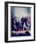 Nelson Receiving the Surrender of the San Nicolas, February 14,1797-Richard Westall-Framed Premium Giclee Print