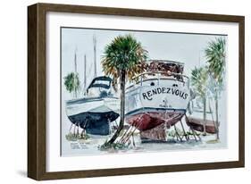 Nelson's Boatyard, Titusville, Florida-Anthony Butera-Framed Giclee Print