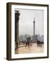 Nelson's Column, and Portico of St Martin's-In-The-Fields-Rose Maynard Barton-Framed Giclee Print