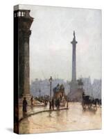 Nelson's Column, and Portico of St Martin's-In-The-Fields-Rose Maynard Barton-Stretched Canvas