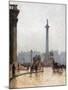 Nelson's Column, and Portico of St Martin's-In-The-Fields-Rose Maynard Barton-Mounted Giclee Print