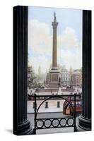 Nelson's Column and Trafalgar Square from the Terrace of the National Gallery, London, C1930S-Spencer Arnold-Stretched Canvas