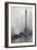 Nelson's Column in a Fog-Rose Maynard Barton-Framed Giclee Print