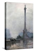 Nelson's Column in a Fog-Rose Maynard Barton-Stretched Canvas