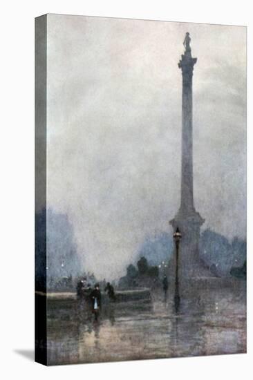 Nelson's Column in a Fog-Rose Maynard Barton-Stretched Canvas