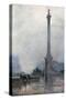 Nelson's Column in a Fog-Rose Maynard Barton-Stretched Canvas