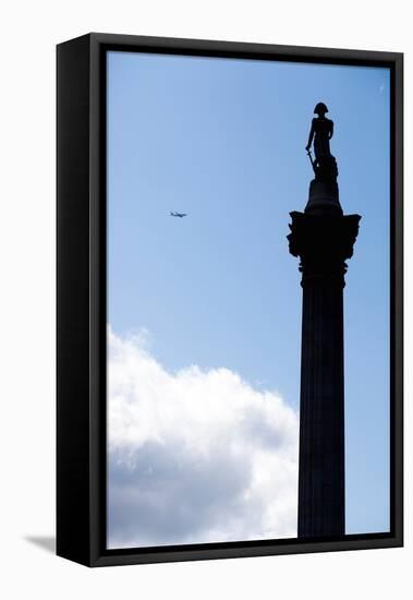Nelson's Column, Trafalgar Square, London-Felipe Rodriguez-Framed Stretched Canvas
