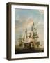 Nelson's Flagships at Anchor, 1807 (Detail)-Nicholas Pocock-Framed Giclee Print