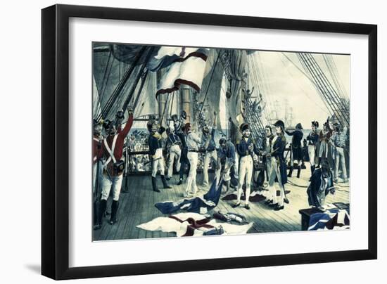 Nelson's Last Signal at Trafalgar, 1805-Thomas Davidson-Framed Giclee Print