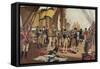 Nelson's Last Signal at Trafalgar-Thomas Davidson-Framed Stretched Canvas