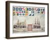 Nelson's Signal at Trafalgar, 1805, 'The Boy's Own Paper' Commemorate Hms Victory, Portsmouth, 1885-Walter William May-Framed Giclee Print