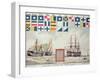 Nelson's Signal at Trafalgar, 1805, 'The Boy's Own Paper' Commemorate Hms Victory, Portsmouth, 1885-Walter William May-Framed Giclee Print
