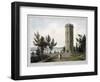 'Nelson's Tower, Forres', Moray, Scotland, 1821-William Daniell-Framed Giclee Print