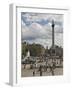 Nelsons Column in Trafalgar Square, with Big Ben in Distance, London, England, United Kingdom-James Emmerson-Framed Photographic Print