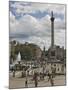 Nelsons Column in Trafalgar Square, with Big Ben in Distance, London, England, United Kingdom-James Emmerson-Mounted Photographic Print