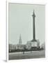 Nelsons Column with National Service Recruitment Poster, London, 1939-null-Framed Photographic Print