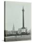 Nelsons Column with National Service Recruitment Poster, London, 1939-null-Stretched Canvas