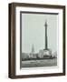 Nelsons Column with National Service Recruitment Poster, London, 1939-null-Framed Photographic Print