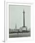 Nelsons Column with National Service Recruitment Poster, London, 1939-null-Framed Photographic Print