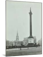 Nelsons Column with National Service Recruitment Poster, London, 1939-null-Mounted Photographic Print