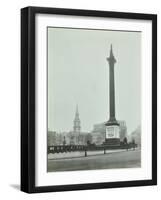 Nelsons Column with National Service Recruitment Poster, London, 1939-null-Framed Photographic Print