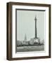 Nelsons Column with National Service Recruitment Poster, London, 1939-null-Framed Premium Photographic Print