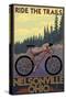 Nelsonville, Ohio - Ride the Trails-Lantern Press-Stretched Canvas